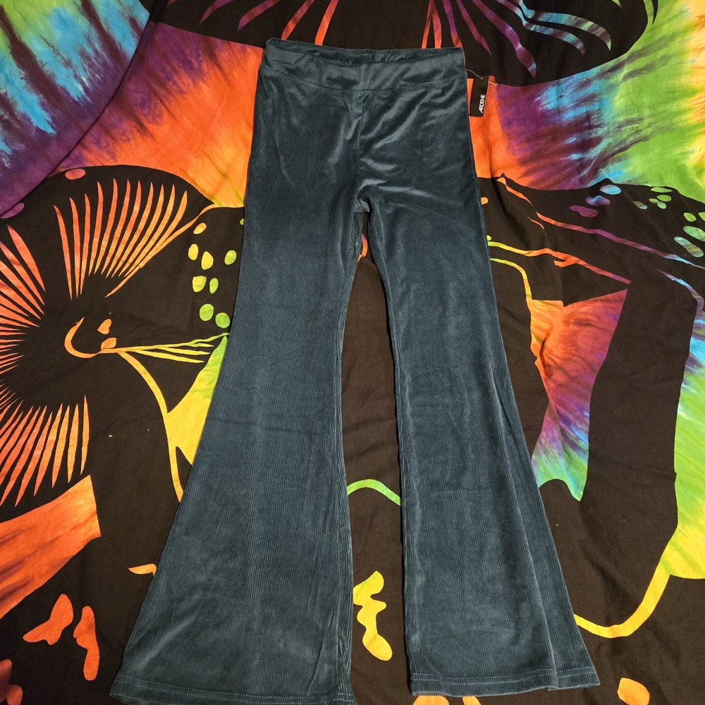 Ardene Flared Pants in Teal